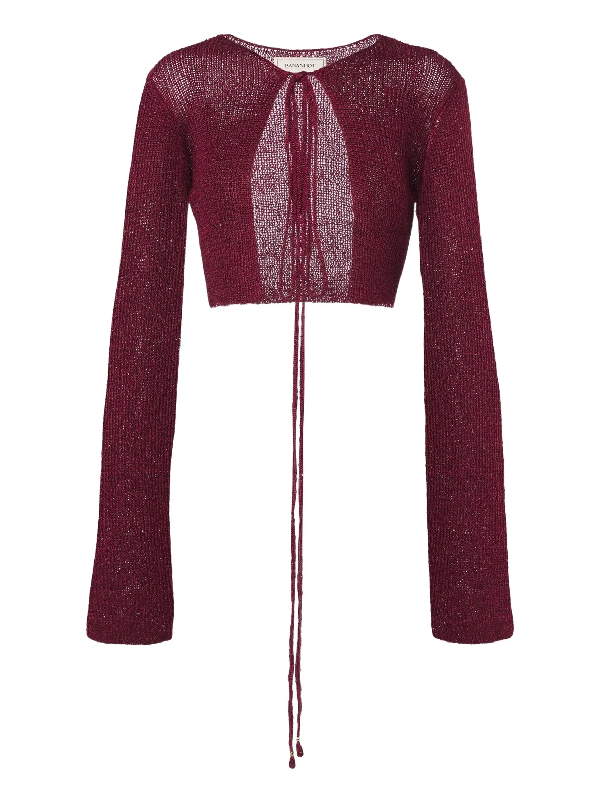 Bananhot Alma cropped sequined cardigan