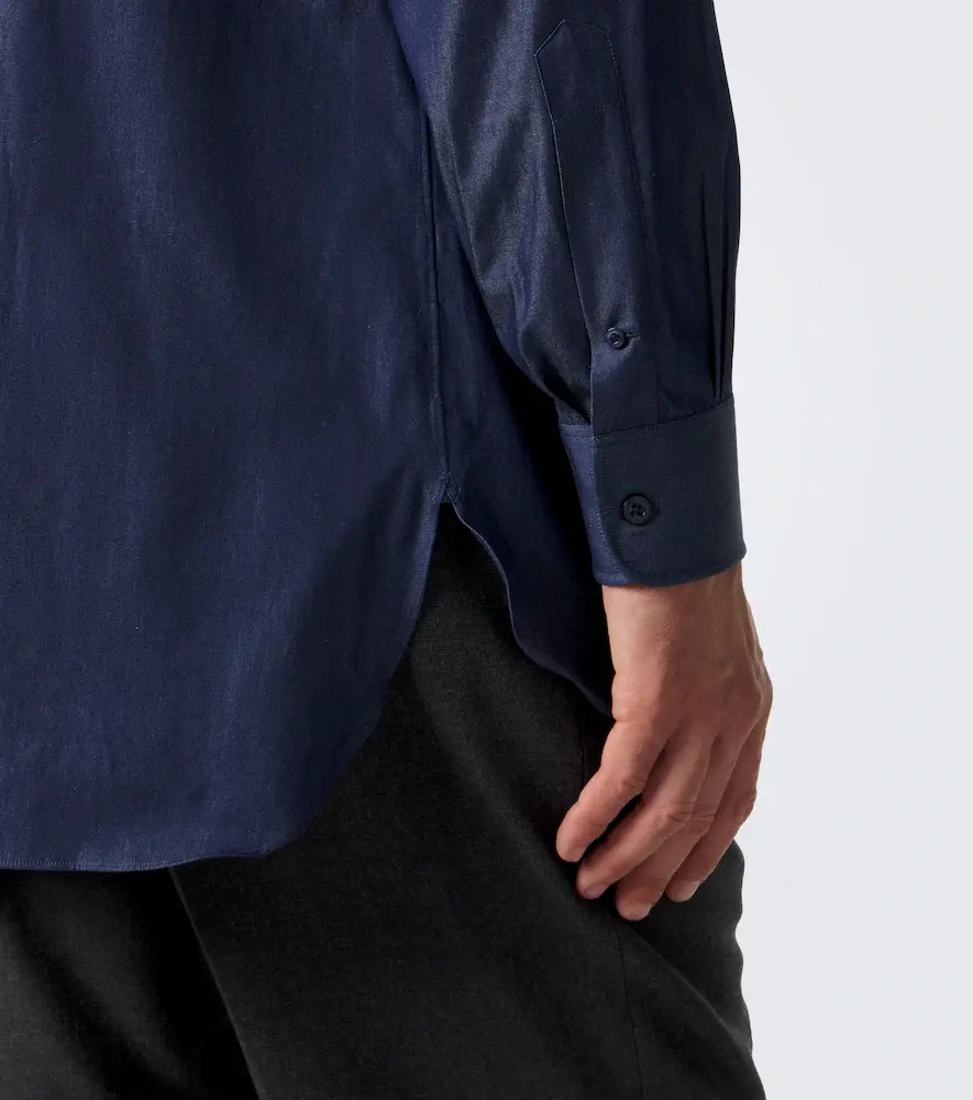 Charvet Cotton chambray shirt | Thumbnail 4 Charvet Cotton chambray shirt | Thumbnail 4