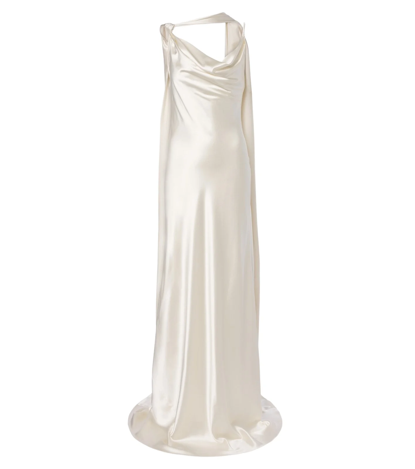 Danielle Frankel Bridal Aiden scarf-detail silk satin gown