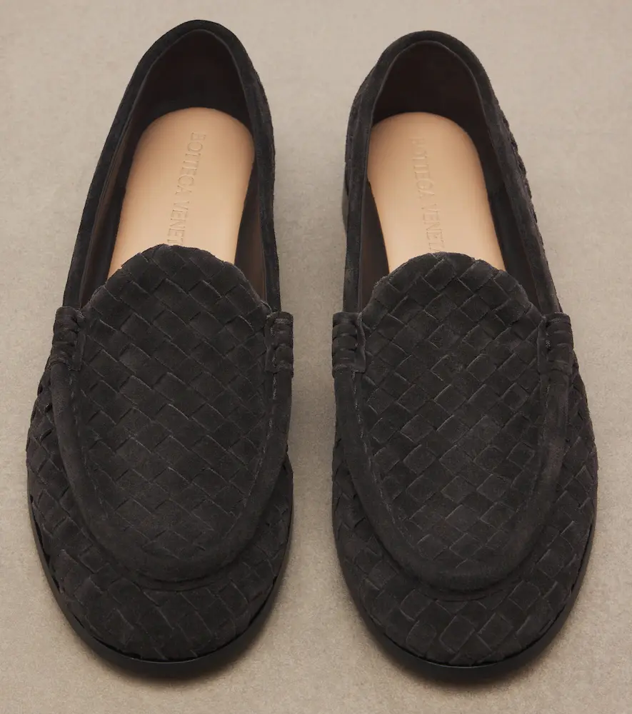 Bottega Veneta Silenzio Intrecciato suede loafers | Thumbnail 2 Bottega Veneta Silenzio Intrecciato suede loafers | Thumbnail 2