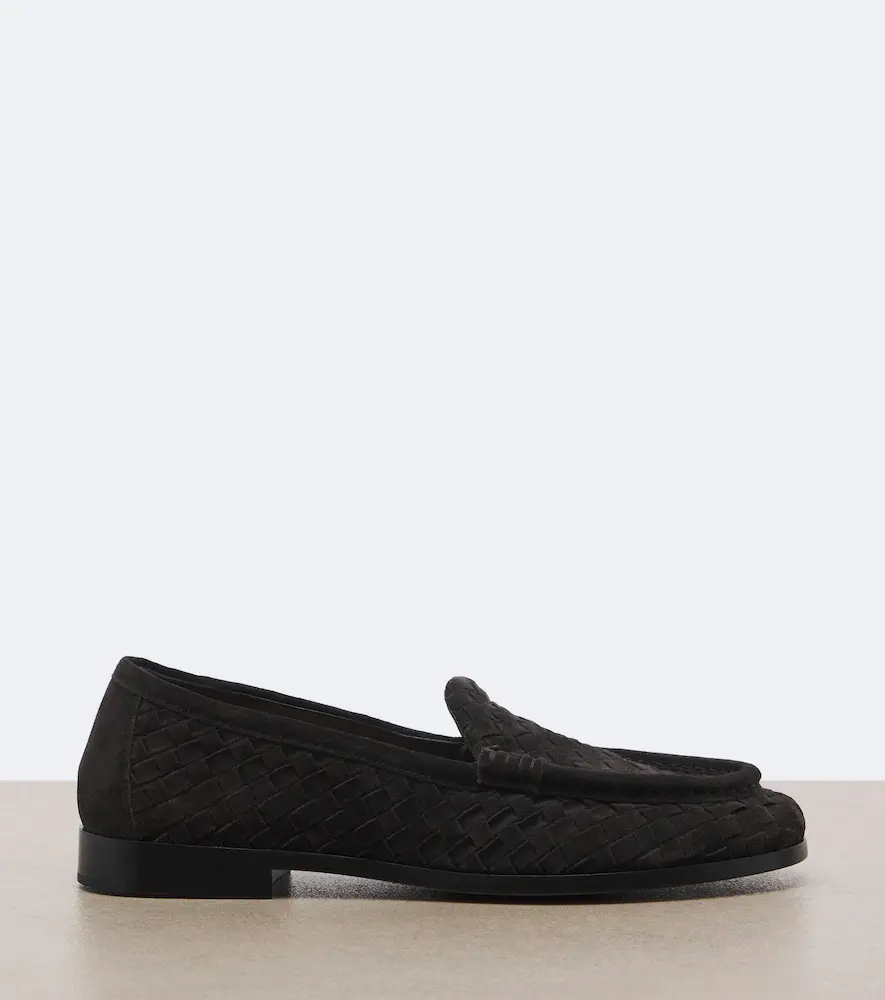 Bottega Veneta Silenzio Intrecciato suede loafers | Thumbnail 3 Bottega Veneta Silenzio Intrecciato suede loafers | Thumbnail 3