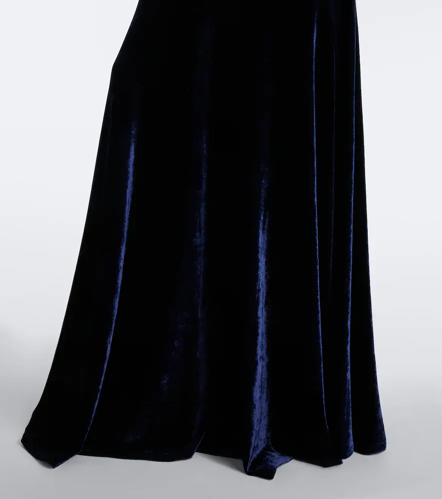 Rabanne Draped embellished velvet maxi skirt | Thumbnail 5 Rabanne Draped embellished velvet maxi skirt | Thumbnail 5
