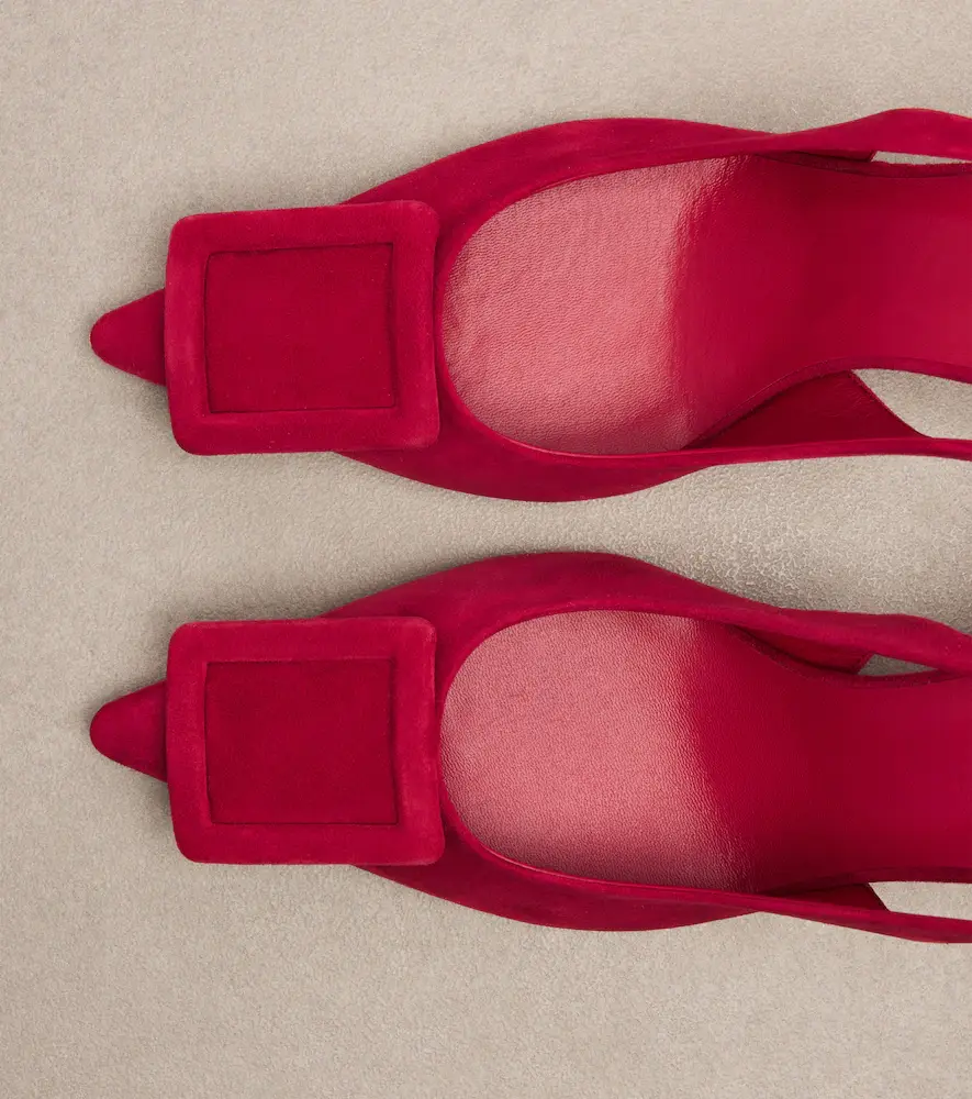 Roger Vivier Viv' In The City suede slingback pumps | Thumbnail 2 Roger Vivier Viv' In The City suede slingback pumps | Thumbnail 2