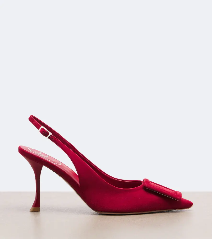 Roger Vivier Viv' In The City suede slingback pumps | Thumbnail 4 Roger Vivier Viv' In The City suede slingback pumps | Thumbnail 4