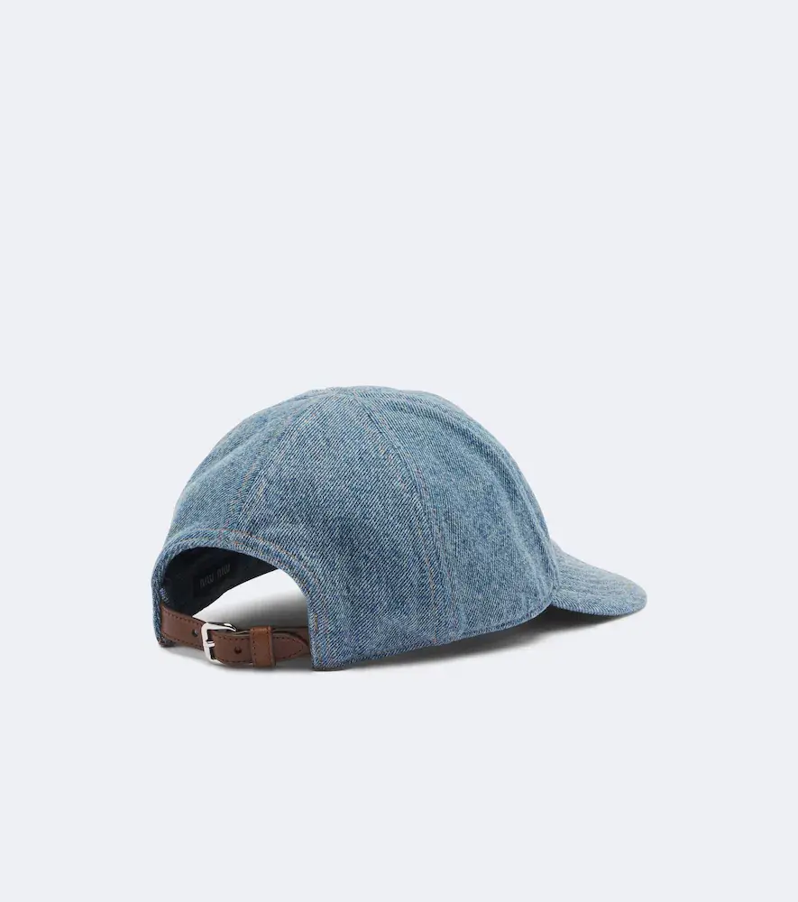Miu Miu Denim baseball cap | Thumbnail 2 Miu Miu Denim baseball cap | Thumbnail 2