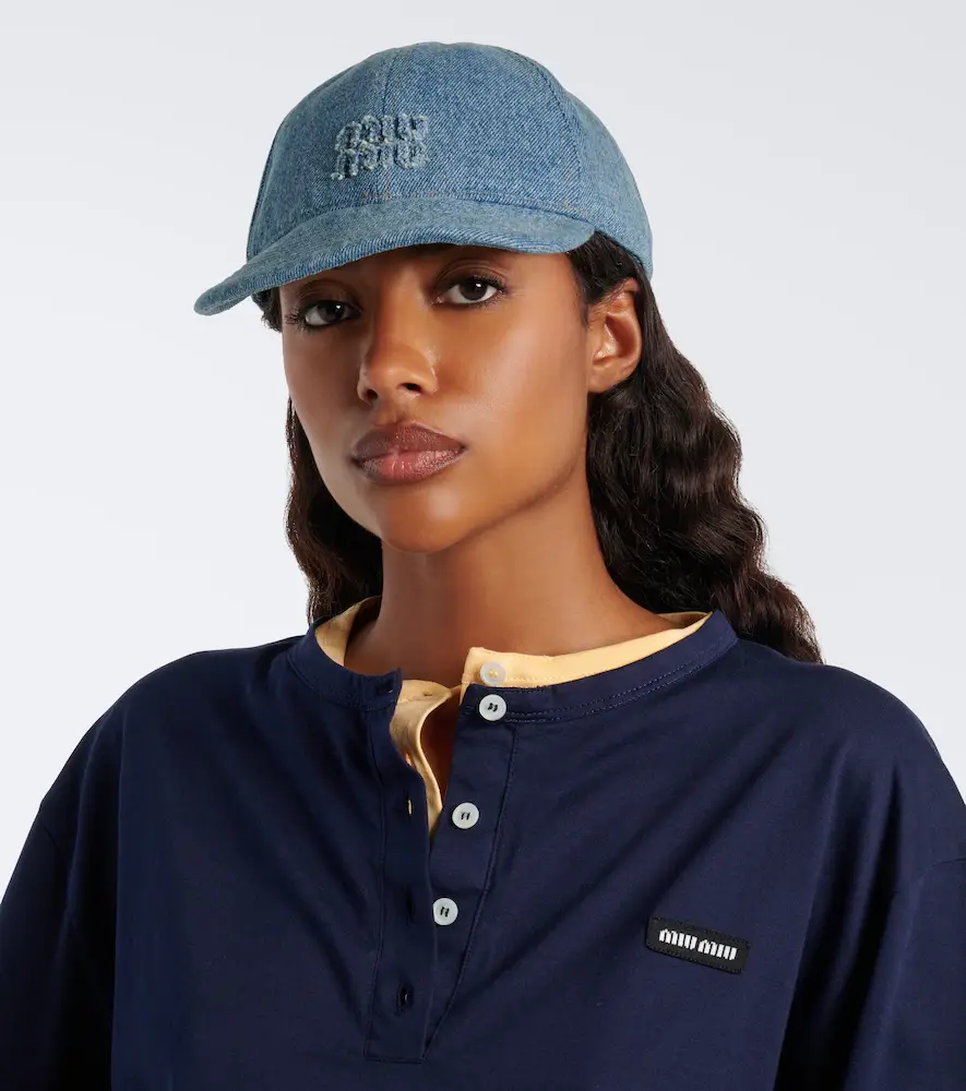 Miu Miu Denim baseball cap | Thumbnail 4 Miu Miu Denim baseball cap | Thumbnail 4