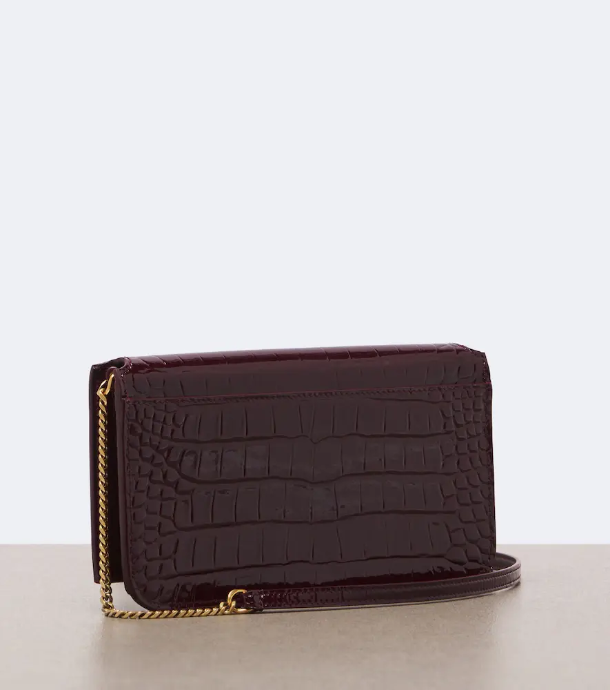Saint Laurent Cassandre croc-effect leather phone pouch | Thumbnail 2 Saint Laurent Cassandre croc-effect leather phone pouch | Thumbnail 2