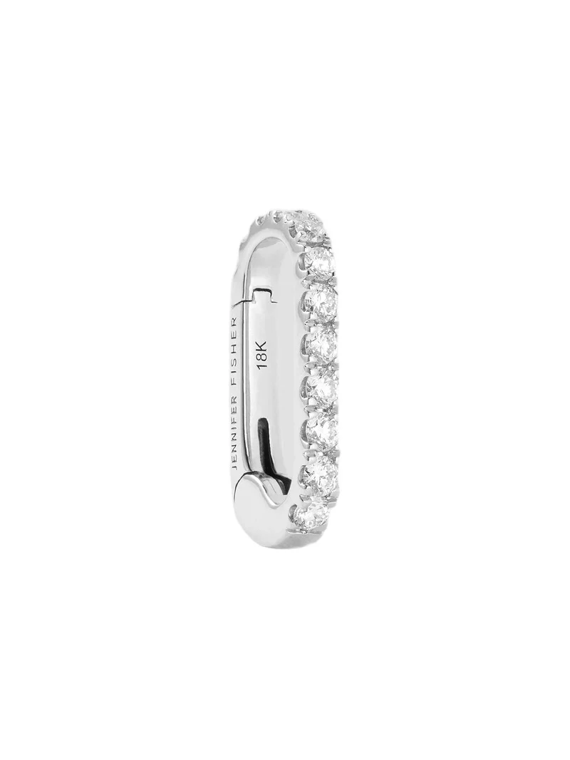 Jennifer Fisher Jennifer Fisher Fisher Link Charm Clasp 18K White Gold With Pavé