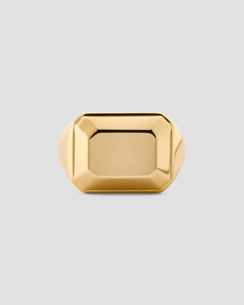 Jennifer Fisher Jennifer Fisher Metal Emerald Signet Ring 7 | Thumbnail 2 Jennifer Fisher Jennifer Fisher Metal Emerald Signet Ring 7 | Thumbnail 2