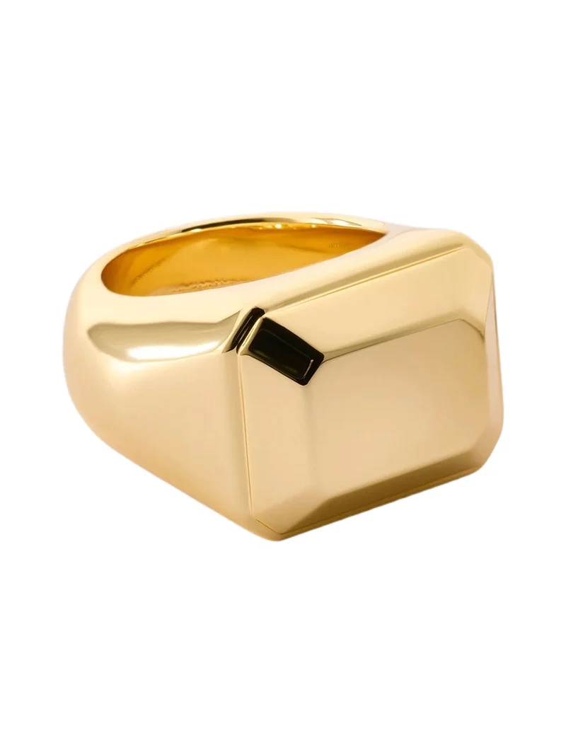 Jennifer Fisher Metal Emerald Signet Ring 7 Jennifer Fisher Metal Emerald Signet Ring 7