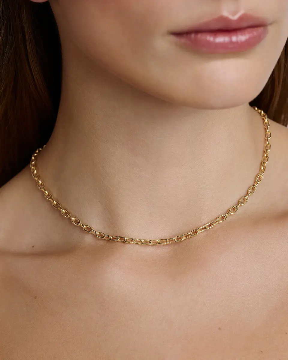 Jennifer Fisher Medium Round Link Chain 14K Yellow Gold / Jennifer Fisher Medium Round Link Chain 14K Yellow Gold /