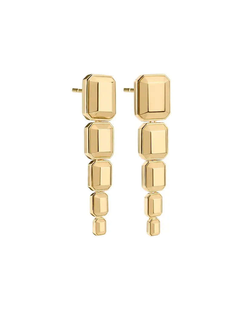 Jennifer Fisher Metal Emerald Drop Earrings Jennifer Fisher Metal Emerald Drop Earrings