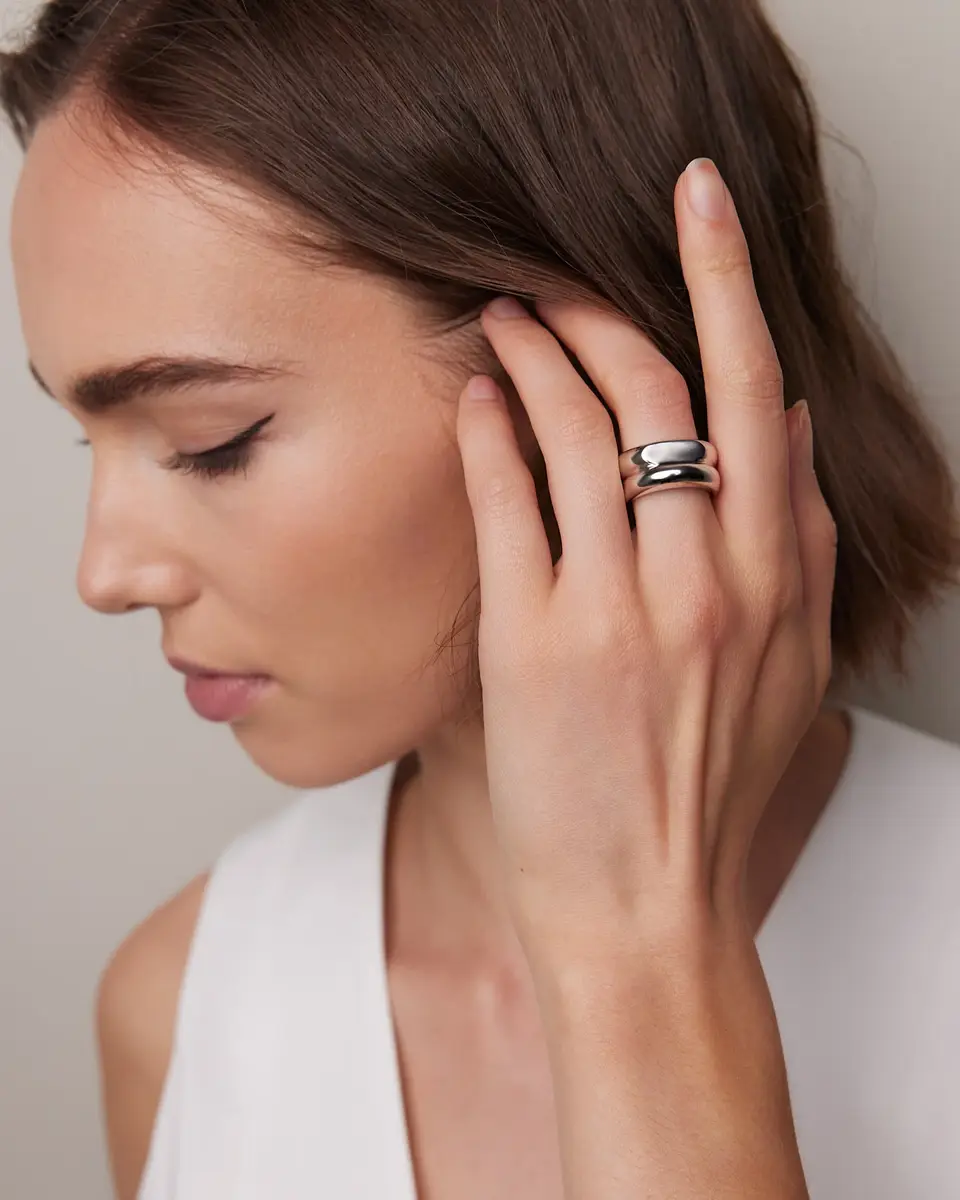 Jennifer Fisher Jennifer Fisher City Link Ring Silver / 4 | Thumbnail 2 Jennifer Fisher Jennifer Fisher City Link Ring Silver / 4 | Thumbnail 2