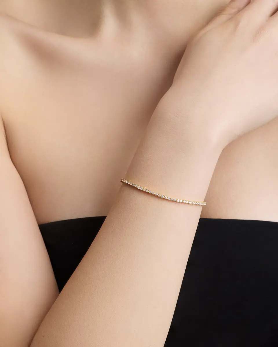 Jennifer Fisher Jennifer Fisher Lab Diamond Round Cut Tennis Bracelet | Thumbnail 2 Jennifer Fisher Jennifer Fisher Lab Diamond Round Cut Tennis Bracelet | Thumbnail 2