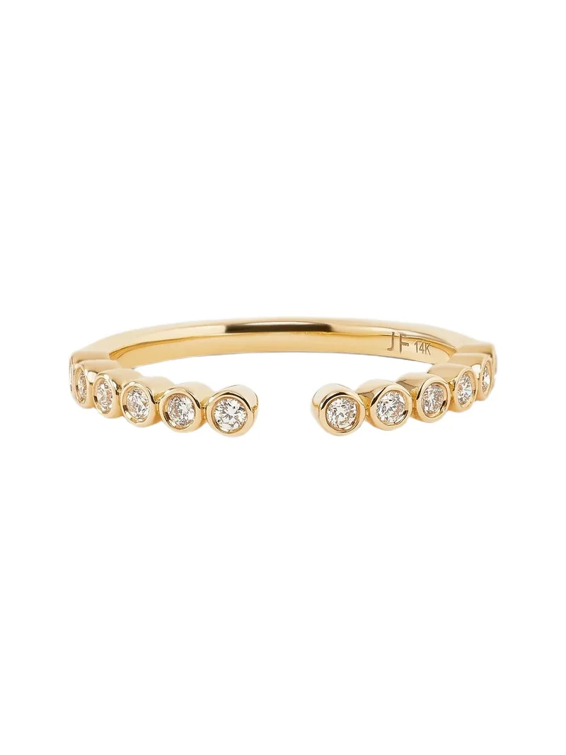 Round Diamond Open Bezel Ring 7 Round Diamond Open Bezel Ring 7