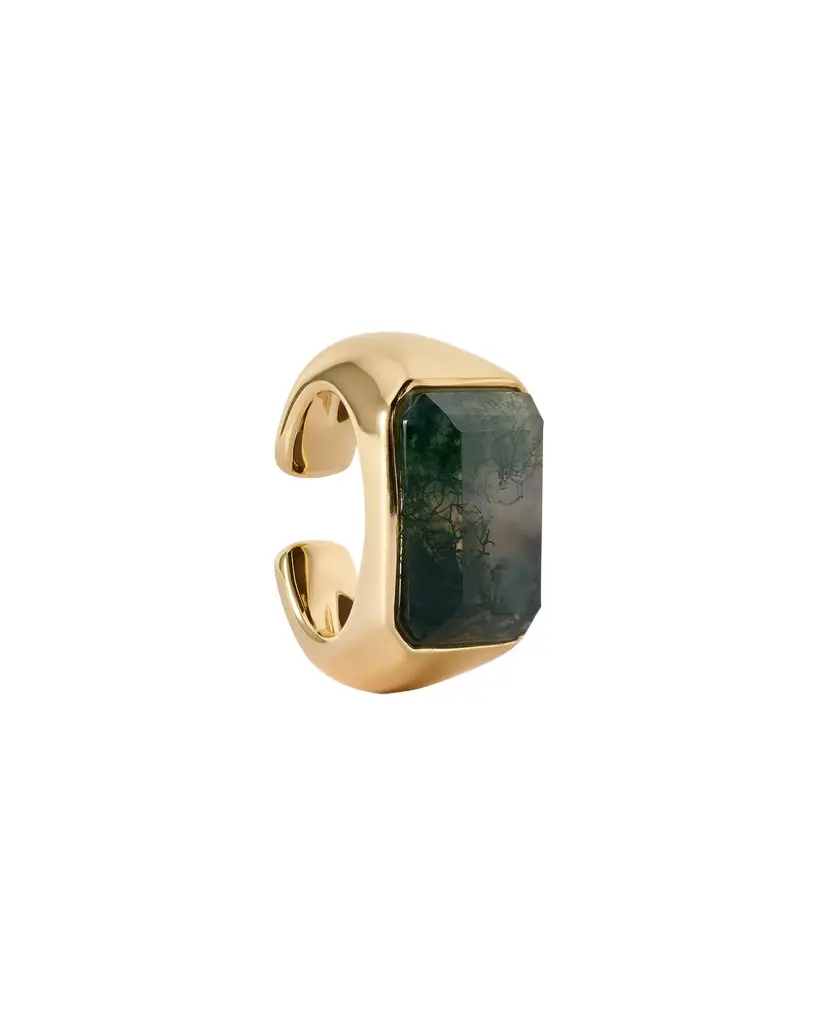 Jennifer Fisher Jennifer Fisher Semi-Precious Emerald Ear Cuff Green Moss