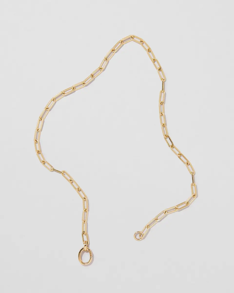 Jennifer Fisher Jennifer Fisher Small Long Link Chain Anklet 14K | Thumbnail 2