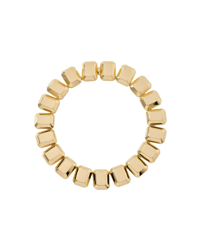 Jennifer Fisher Statement Metal Emerald Necklace Jennifer Fisher Statement Metal Emerald Necklace
