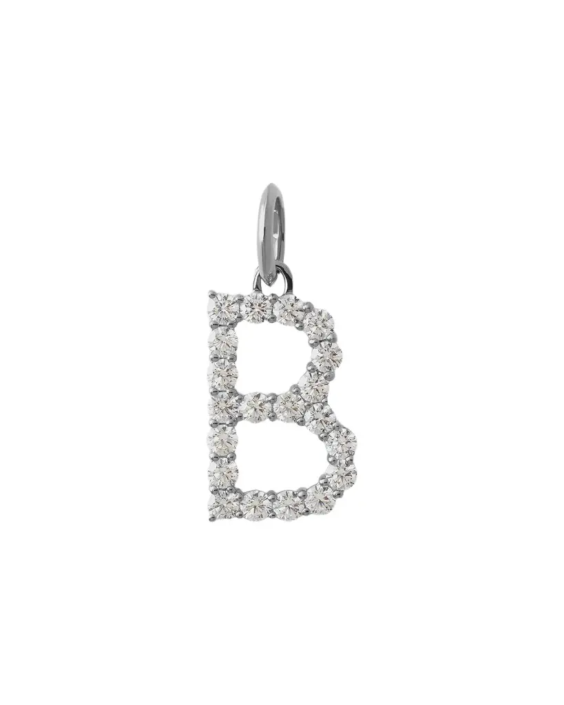 Jennifer Fisher Jennifer Fisher Large Floating Diamond Minimal Block Letter B / 18K