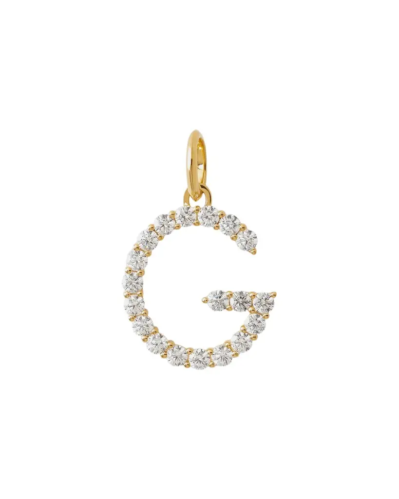 Jennifer Fisher Jennifer Fisher Large Floating Diamond Minimal Block Letter G / 18K