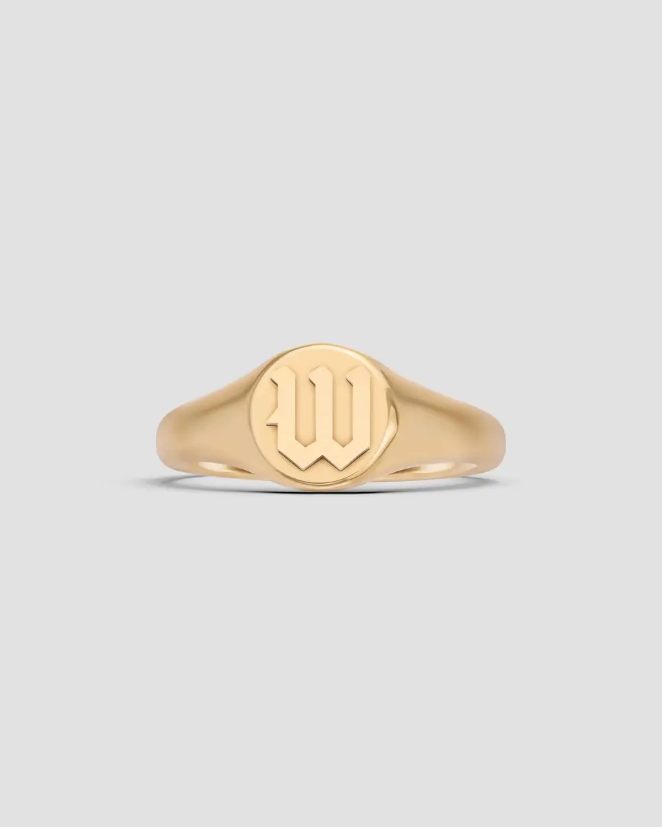 Jennifer Fisher Jennifer Fisher Mini Gothic Letter Signet Ring | Thumbnail 3 Jennifer Fisher Jennifer Fisher Mini Gothic Letter Signet Ring | Thumbnail 3