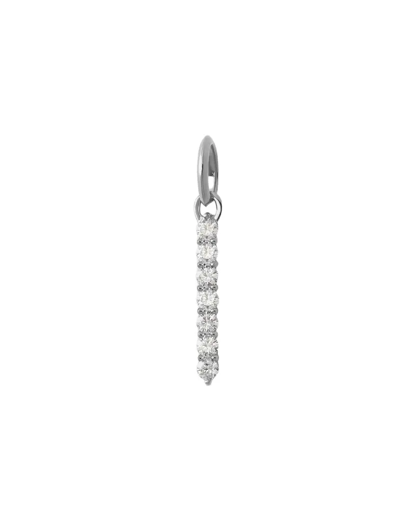 Jennifer Fisher Jennifer Fisher Large Floating Diamond Minimal Block Letter I / 18K