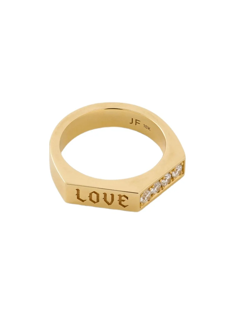 Jennifer Fisher Jennifer Fisher Peak Ring with Diamonds Love / 9 / 18K Yellow Gold