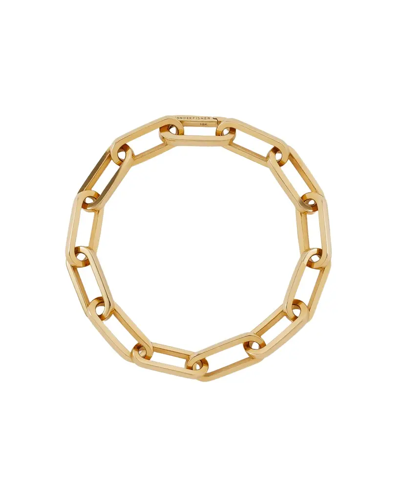 Jennifer Fisher Fisher Link Charm Bracelet 18K Yellow Gold / Jennifer Fisher Fisher Link Charm Bracelet 18K Yellow Gold /