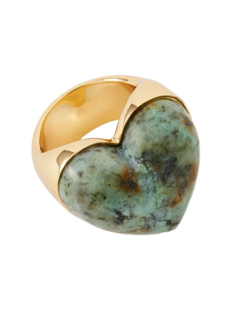 Jennifer Fisher Jennifer Fisher Semi-Precious Heart Ring African Turquoise / 7
