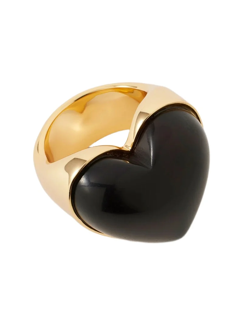 Semi-Precious Heart Ring Smoky Quartz / 5 Semi-Precious Heart Ring Smoky Quartz / 5