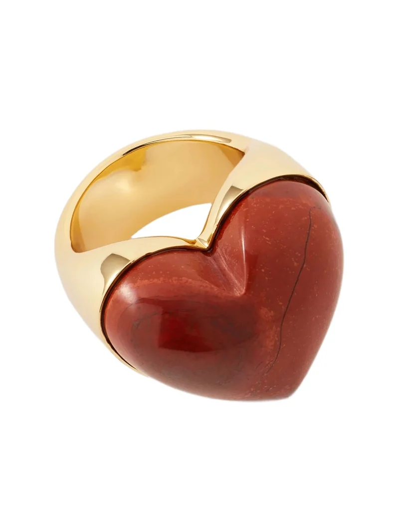 Jennifer Fisher Jennifer Fisher Semi-Precious Heart Ring Red Jasper / 7