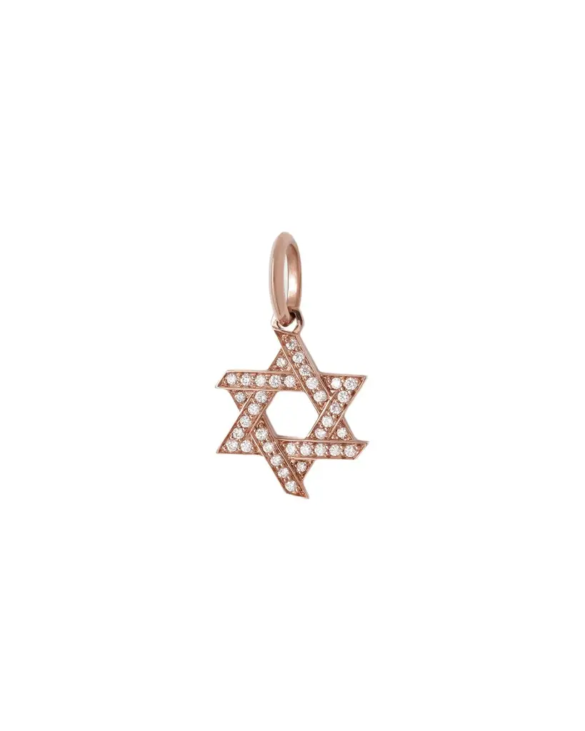 Jennifer Fisher Star of David Charm with Pavé White Diamonds 18K Jennifer Fisher Star of David Charm with Pavé White Diamonds 18K