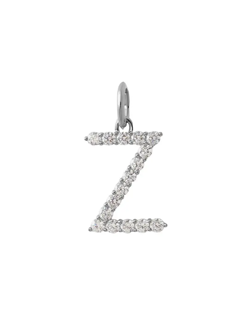 Jennifer Fisher Jennifer Fisher Large Floating Diamond Minimal Block Letter Z / 18K