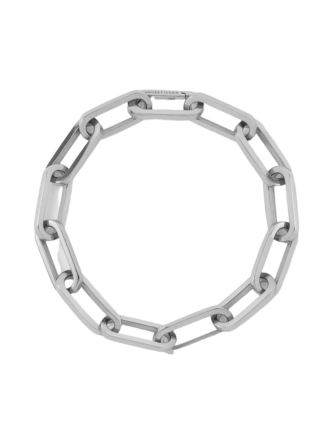 Fisher Link Charm Bracelet 18K White Gold / 6.5 Fisher Link Charm Bracelet 18K White Gold / 6.5