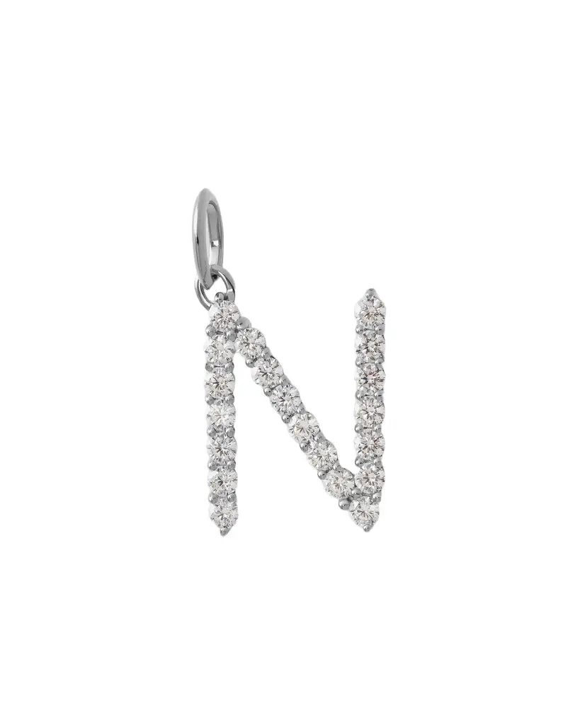 Jennifer Fisher Jennifer Fisher Large Floating Diamond Minimal Block Letter N / 18K