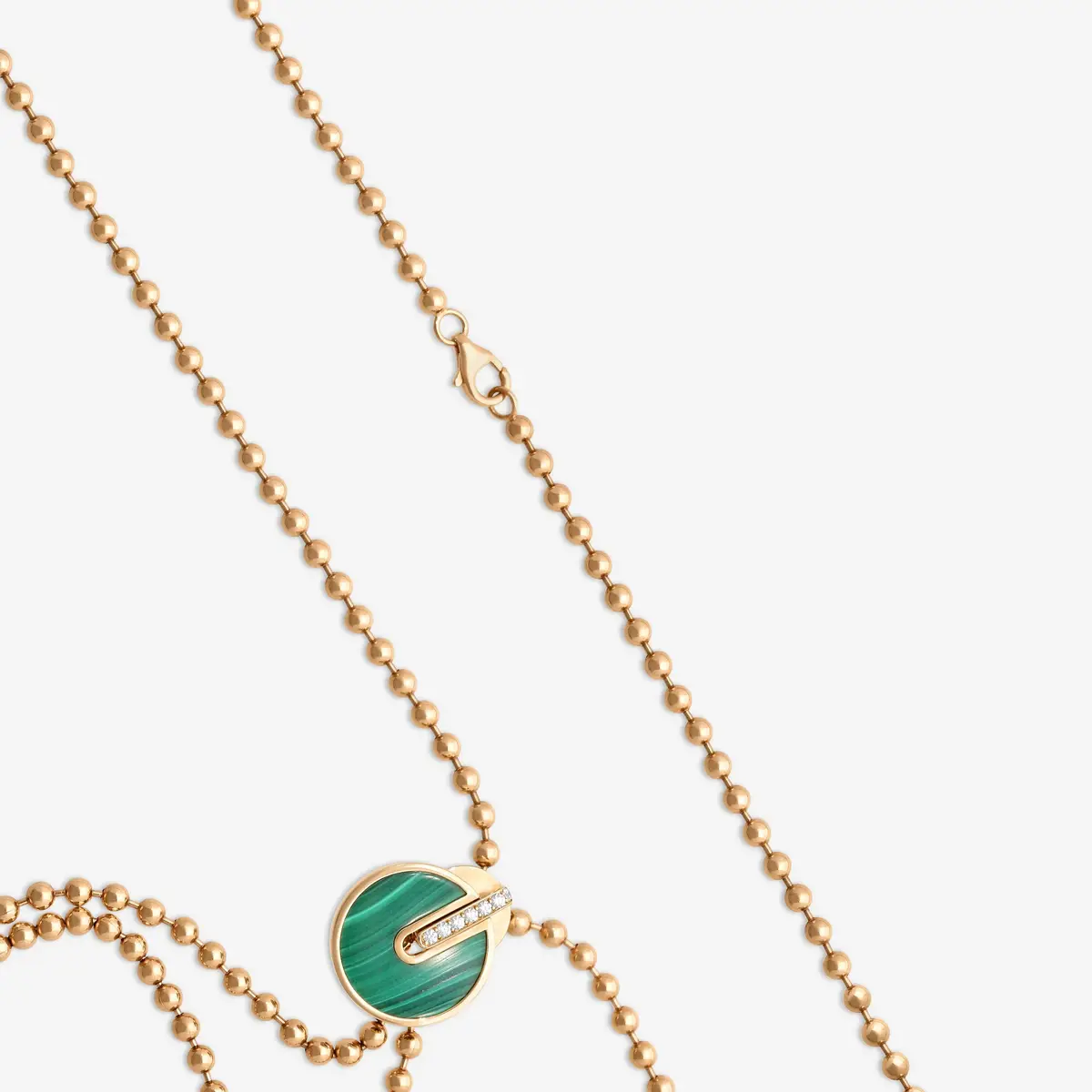 Roberto Coin Roberto Coin Black Jade 18K Rose Gold Diamond Lariat Necklace by The Solist | Thumbnail 2