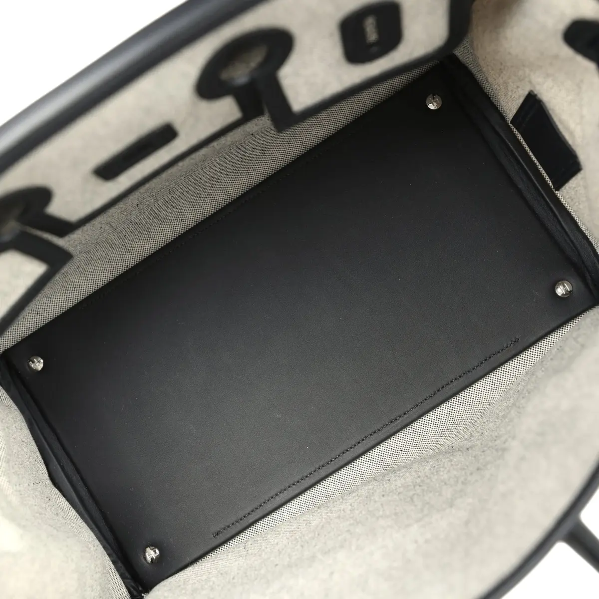 HERMÈS Hermes Birkin 35 Cargo Ecru-Black Swift and Toile H Canvas Palladium Hardware | Thumbnail 8 HERMÈS Hermes Birkin 35 Cargo Ecru-Black Swift and Toile H Canvas Palladium Hardware | Thumbnail 8