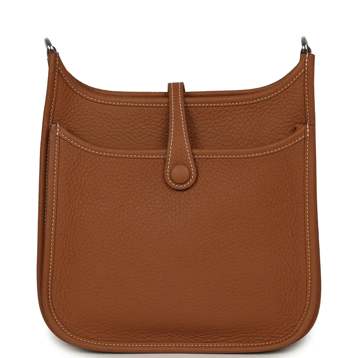 HERMÈS Hermes Evelyne 23 Gold Clemence Palladium Hardware | Thumbnail 4 HERMÈS Hermes Evelyne 23 Gold Clemence Palladium Hardware | Thumbnail 4