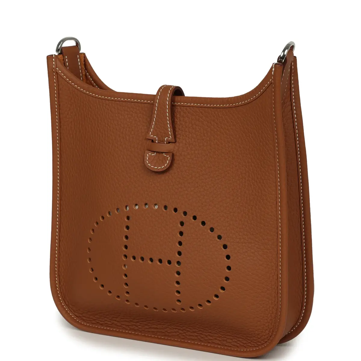 HERMÈS Hermes Evelyne 23 Gold Clemence Palladium Hardware | Thumbnail 5 HERMÈS Hermes Evelyne 23 Gold Clemence Palladium Hardware | Thumbnail 5