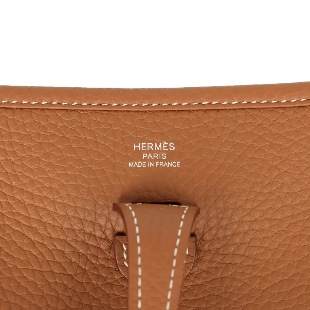HERMÈS Hermes Evelyne 23 Gold Clemence Palladium Hardware | Thumbnail 7 HERMÈS Hermes Evelyne 23 Gold Clemence Palladium Hardware | Thumbnail 7