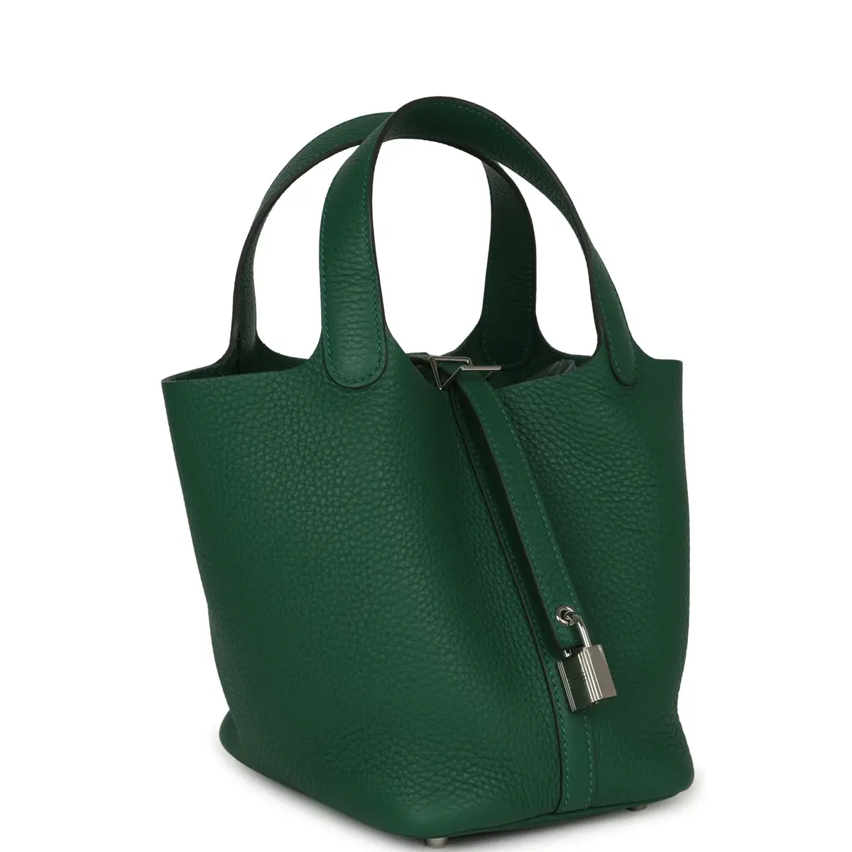 HERMÈS Hermes Picotin Lock 18 Vert Moyen Clemence Palladium Hardware | Thumbnail 2 HERMÈS Hermes Picotin Lock 18 Vert Moyen Clemence Palladium Hardware | Thumbnail 2
