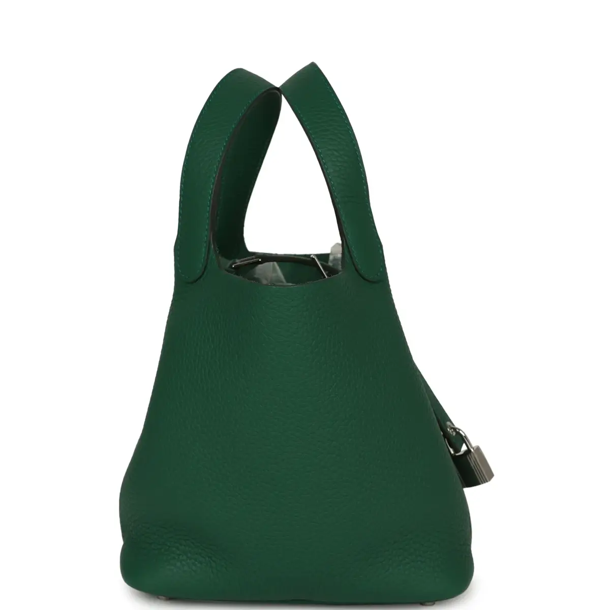 HERMÈS Hermes Picotin Lock 18 Vert Moyen Clemence Palladium Hardware | Thumbnail 3 HERMÈS Hermes Picotin Lock 18 Vert Moyen Clemence Palladium Hardware | Thumbnail 3