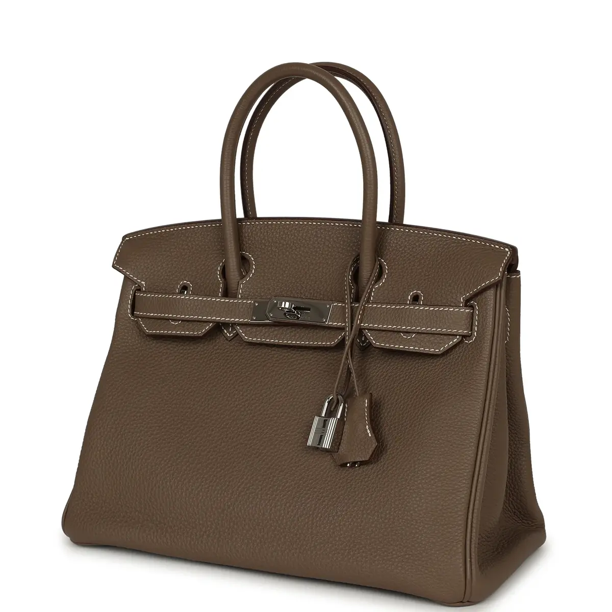 HERMÈS Pre-owned Hermes Birkin 30 Etoupe Togo Palladium Hardware | Thumbnail 5 HERMÈS Pre-owned Hermes Birkin 30 Etoupe Togo Palladium Hardware | Thumbnail 5