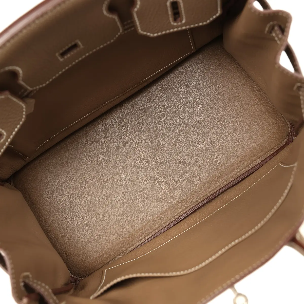 HERMÈS Pre-owned Hermes Birkin 30 Etoupe Togo Palladium Hardware | Thumbnail 8 HERMÈS Pre-owned Hermes Birkin 30 Etoupe Togo Palladium Hardware | Thumbnail 8