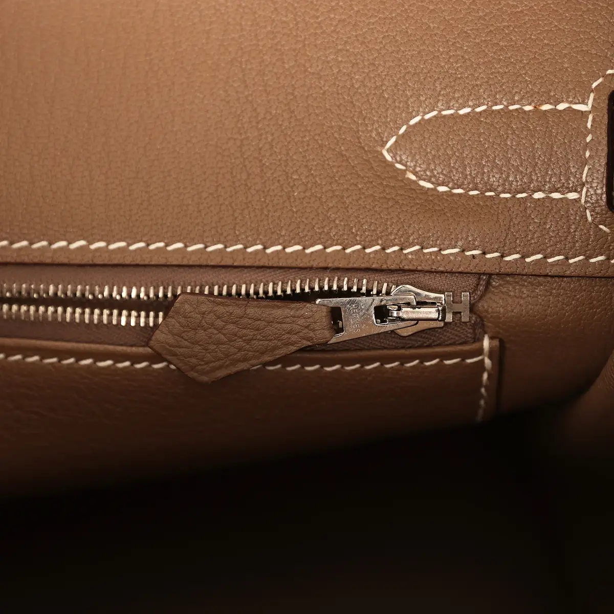 HERMÈS Pre-owned Hermes Birkin 30 Etoupe Togo Palladium Hardware | Thumbnail 9 HERMÈS Pre-owned Hermes Birkin 30 Etoupe Togo Palladium Hardware | Thumbnail 9