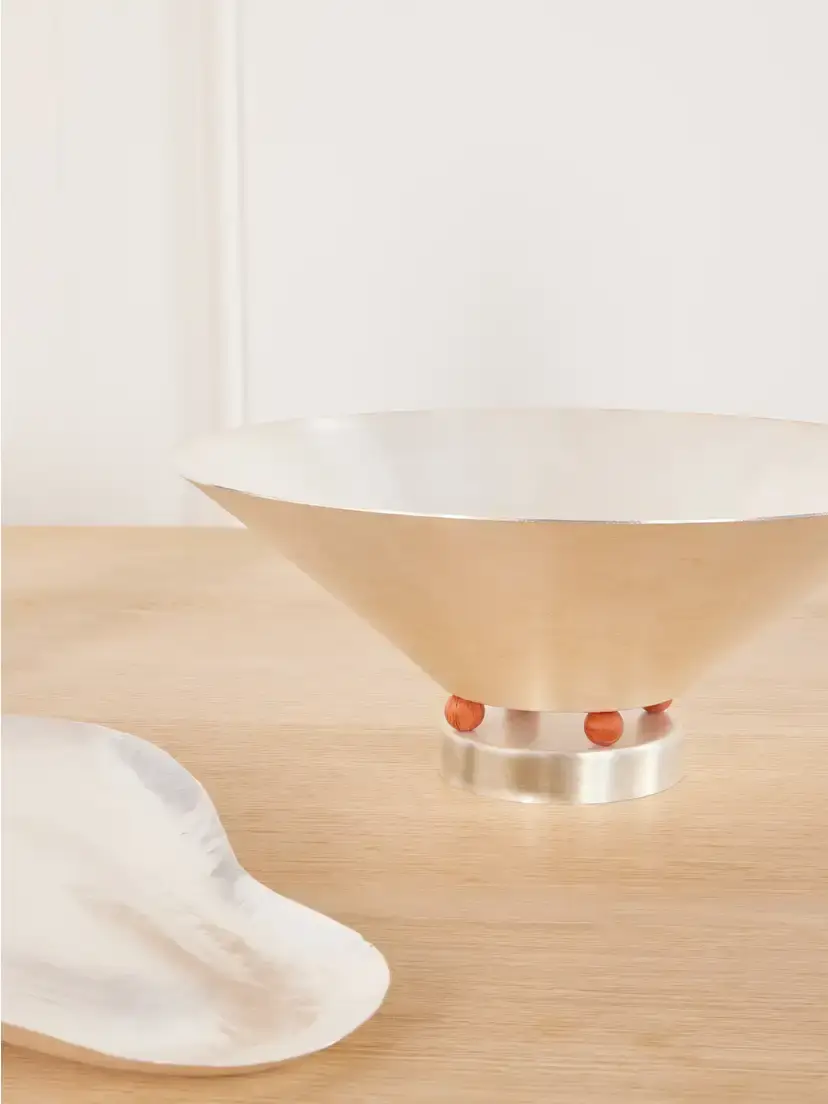 Natalia Criado + Vesper Voyage Tysia Silver-plated And Red Jasper Bowl | Thumbnail 2 Natalia Criado + Vesper Voyage Tysia Silver-plated And Red Jasper Bowl | Thumbnail 2