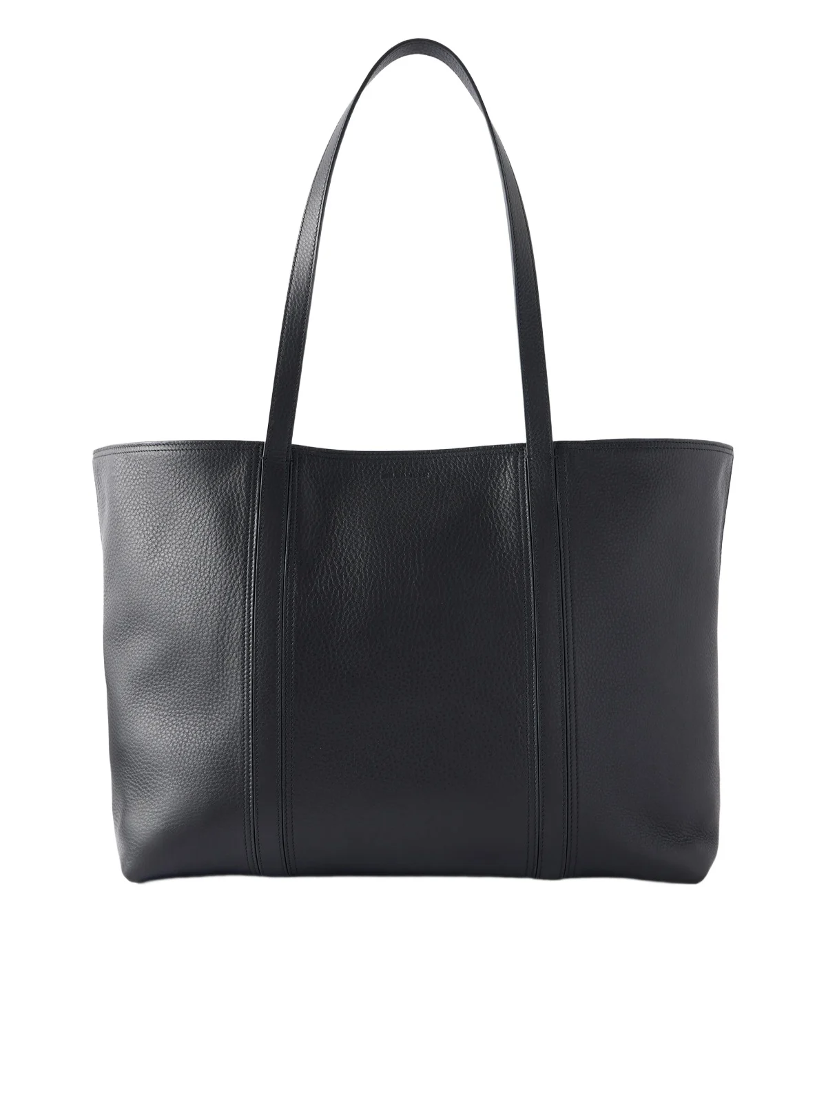Jil Sander Foro Logo-embossed Textured-leather Tote
