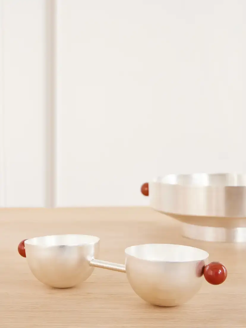 Natalia Criado Double Aperitivo Silver-plated And Stone Bowls | Thumbnail 2 Natalia Criado Double Aperitivo Silver-plated And Stone Bowls | Thumbnail 2