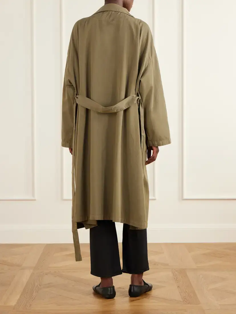 Jamie Haller The York Robe Belted Cotton-twill Coat | Thumbnail 4