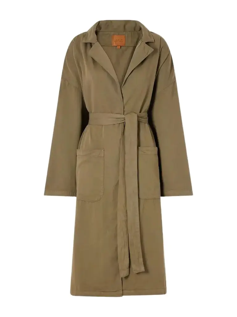 Jamie Haller The York Robe Belted Cotton-twill Coat